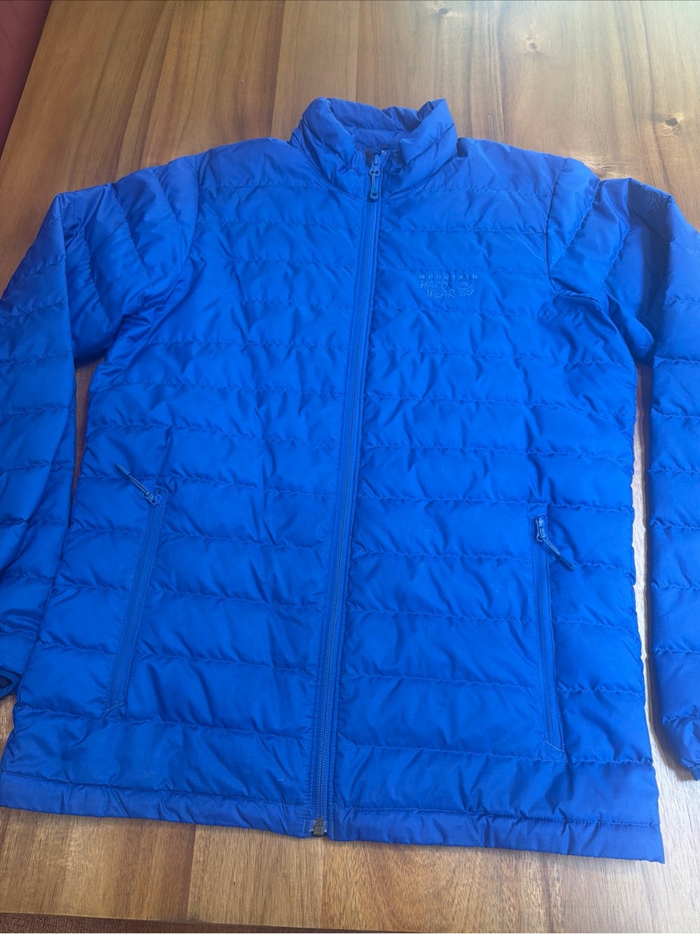 Mountain Hardwear Men’s Down Puffer Jacket Blue OM6925 Size Small Blue Vintage